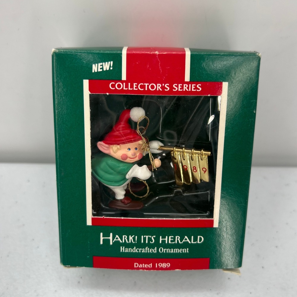 Hallmark Keepsake Ornament 1989 Hark Its Herald Elf First in Series QX455-5